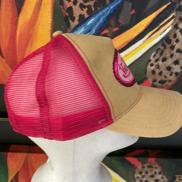 Von Dutch Corduroy w/ Pink Sequin Trucker Hat NWT - Picture 6 of 10